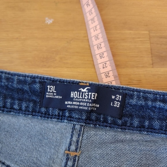 Hollister Ultra High Rise Dad Jean Vintage Stretch 31 - Picture 4 of 11
